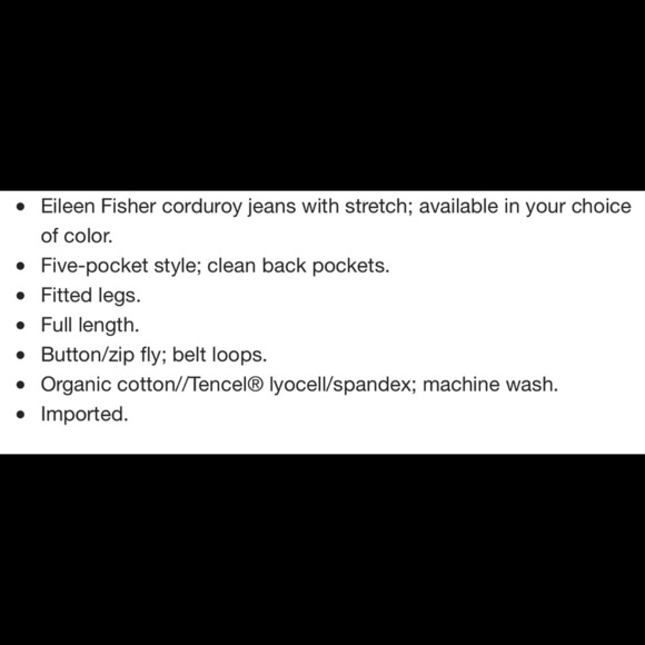 EILEEN FISHER Skinny Jeans Pants Corduroy Cotton Stretch Grey Size 4 - Picture 2 of 8